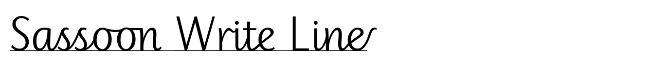 Sassoon Write Line